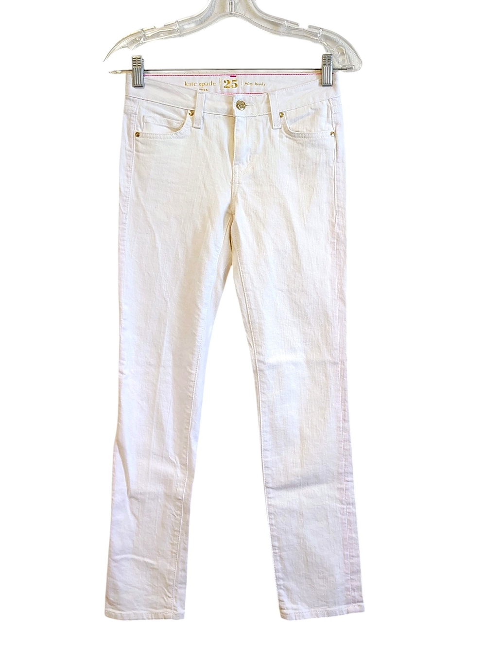 kate spade Play Hooky Perry Street White Ankle Jeans 25